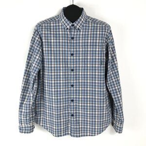 Columbia Long Sleeve Button Down Shirt Men's Medium Plaid Woven Casual Outdoor